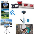 iBank(R)Selfie Stick + Bluetooth Shutter + Tripod + Fisheyes